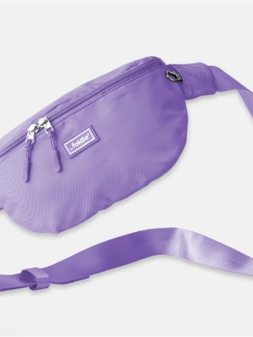 Foldie Lavender Crossbody Belt Bag with Strap